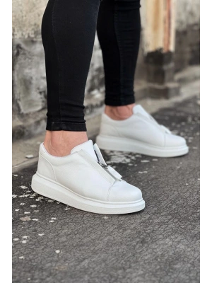 Wagoon Wg010 Beyaz Cilt Erkek Casual Ayakkabı Erkek Günlük Ayakkabı