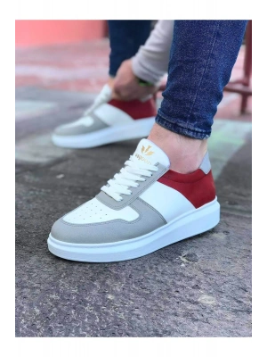 Wagoon WG011 Beyaz Kırmızı Erkek Casual Ayakkabı