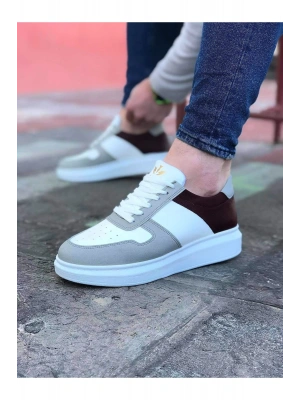 Wagoon WG011 Beyaz Taba Erkek Casual Ayakkabı