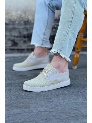 Wagoon WG016 Bej Triko Erkek Casual Ayakkabı