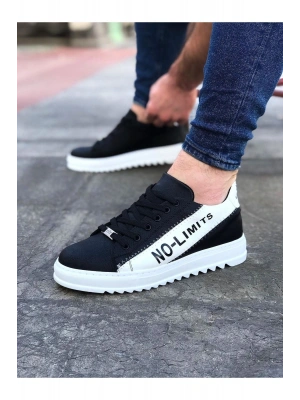 Wagoon WG027 Siyah Beyaz No Limit Erkek Casual Ayakkabı