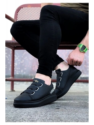 Wagoon WG029 3 Bant Legend Kömür Kalın Taban Casual Erkek Ayakkabı