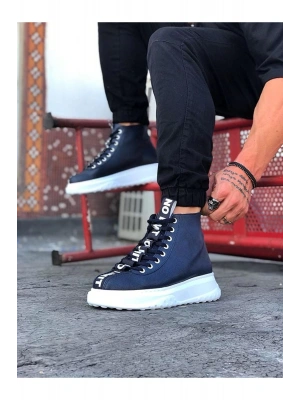 Wagoon Wg03 Lacivert Erkek Yarım Bilek Erkek Bot