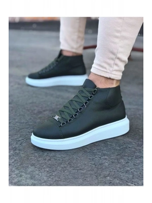 Wagoon Wg032 Haki Bağcıklı Sneakers Yarım Bilek Erkek Bot