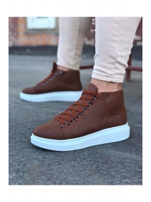 Wagoon Wg032 Taba Bağcıklı Sneakers Yarım Bilek Erkek Bot