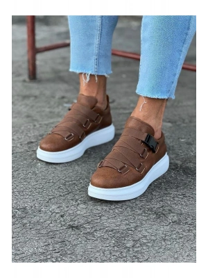 Wagoon Wg033 Taba Erkek Yüksek Taban Ayakkabı Erkek Günlük Ayakkabı