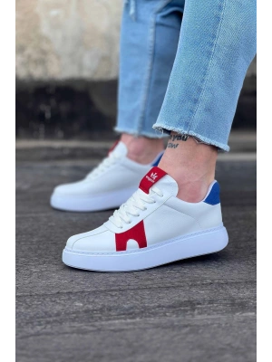 Wagoon WG040 Beyaz Kırmızı Erkek Casual Ayakkabı