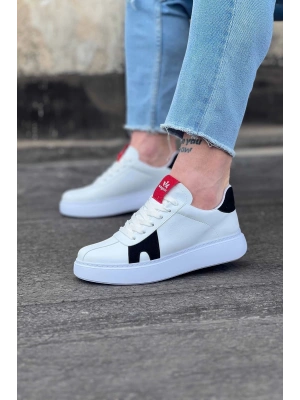 Wagoon Wg040 Beyaz Siyah Erkek Casual Ayakkabı Erkek Günlük Ayakkabı