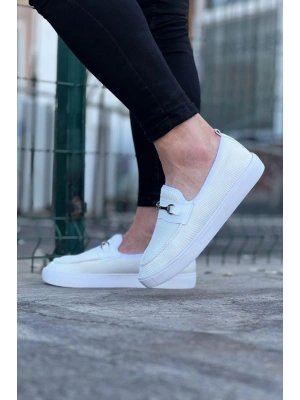 Wagoon WG060 Beyaz Triko Babet Erkek Casual Ayakkabı