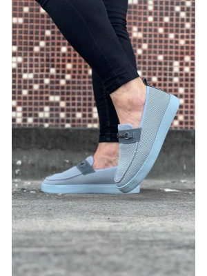 Wagoon Wg060 Gri Triko Babet Erkek Casual Ayakkabı Erkek Günlük Ayakkabı