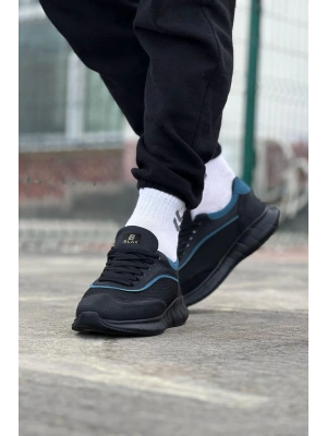 Wagoon Wg062 Kömür Mavi Triko Erkek Erkek Spor Ayakkabı