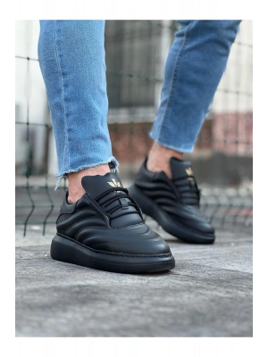 Wagoon WG094 Kömür Cilt Erkek Casual Ayakkabı
