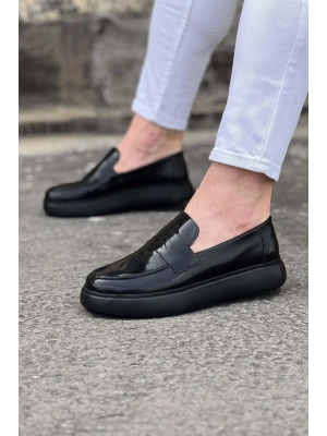 Wagoon Wg161 Kömür Rugan Erkek Casual Ayakkabı Erkek Günlük Ayakkabı