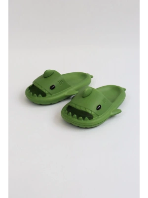 Wagoon Wg500 Köpekbalığı Haki Unisex Tam Ortopedik Shark Slides Erkek Terlik