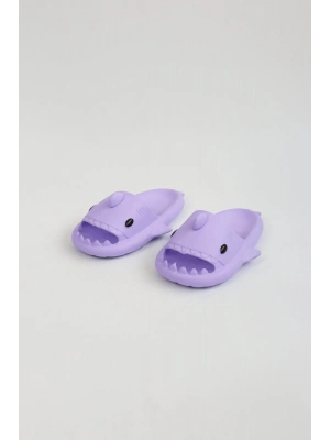 Wagoon Wg500 Köpekbalığı Mor Unisex Tam Ortopedik Shark Slides Erkek Terlik
