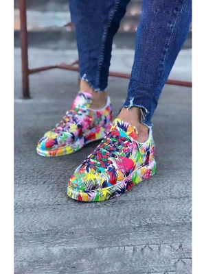 Wagoon Wg501 Çok Boyalı Erkek Casual Ayakkabı Erkek Günlük Ayakkabı