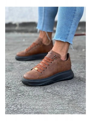 Wagoon WG501 Taba Siyah Erkek Yüksek Taban Ayakkabı