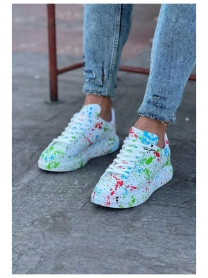 Wagoon WG501 Yeşil Boyalı Erkek Casual Ayakkabı