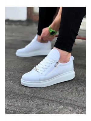 Wagoon Wg502 Beyaz Kapitone Erkek Casual Ayakkabı Erkek Günlük Ayakkabı