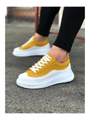 Wagoon Wg507 Beyaz Sarı Erkek Ayakkabı Erkek Spor Ayakkabı