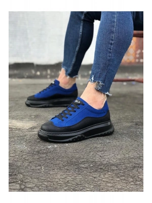 Wagoon Wg507 Kömür Mavi Erkek Ayakkabı Erkek Spor Ayakkabı