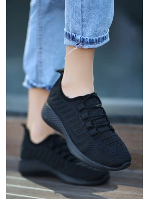 Wina Siyah Triko Kadın Spor Ayakkabı