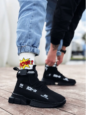 Zr-x700 Tarz Siyah Taban Erkek Spor Ayakkabı