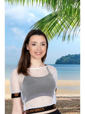 File Beyaz Kollu Mayo Üstüne giyilebilen Yazlık Model 200