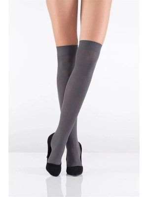 İtaliana Kadın Düz Koton Diz Üstü Çorap 1606