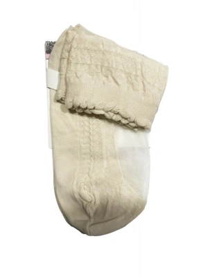 İtaliana Kadın Kilim Desen Soket Beyaz