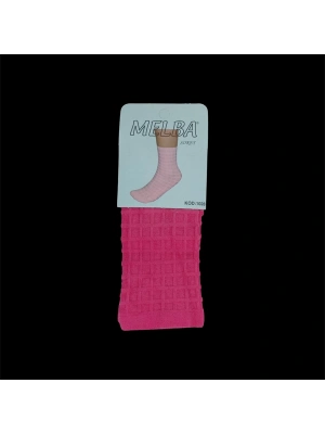Melba Kareli Polymid Soket Çorap