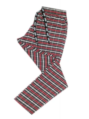 Pijalüx Erkek Kareli Poplin Cepli Alt Pijama