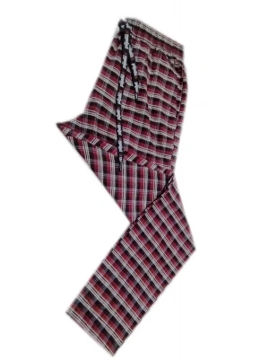 Pijalüx Erkek Kareli Poplin Cepli Alt Pijama