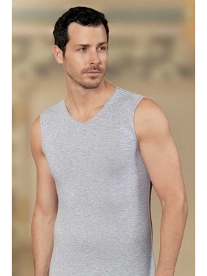 Şahinler Erkek Sıfır Kol V Yaka Likra Atlet E079