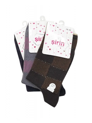 Şirin Soket Desenli Lycralı 7150 3 Adet