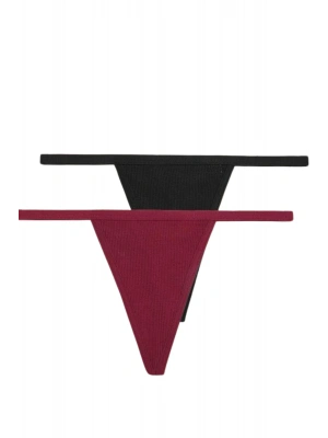 Süprem Penye Tanga Külot 2li Model RenkliModellerimiz 83013-2Lİ