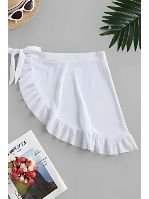 Yanları Fırfırlı Mayo Üstüne Pareo model 66000