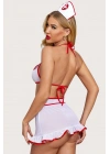 Anastasia Kırmızı Beyaz Fantezi Hemşire Kostüm 52032