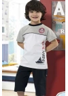 Hmd Erkek Çocuk Kısa Kollu Pijama Takımı 5192