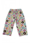 Kız Çocuk Donut Desenli Renkli Pijama Takımı