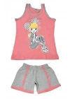 Kız Çocuk Şortlu Alt Üst Takım 6553