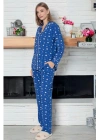 LİMİSSİ DESENLİ PAMUK VİSKON PİJAMA TAKIMI