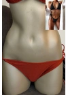 Özel Tasarım Bağlamalı Kiremit Rengi Bikini Alt