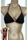 Özel Tasarım Bağlamalı Siyah Bikini Üst