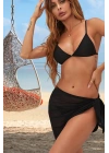 Özel Tasarım Bikini & Mayo Üstüne Siyah Tül Pareo