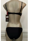 Özel Tasarım Fiyonklu Şık Siyah Bikini Üst