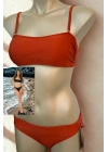 Özel Tasarım Kiremit Rengi Şık Bikini Takımı