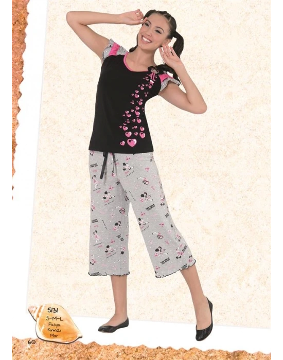 Berrak Bayan Kapri Pijama Takım 5131