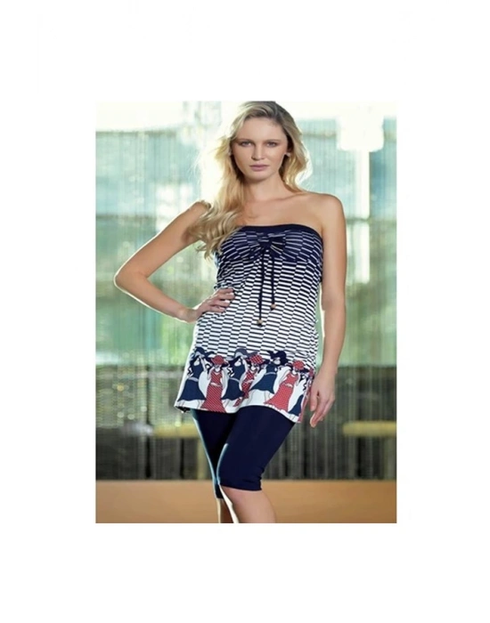 Berrak kadın Taytlı pano desenli takım