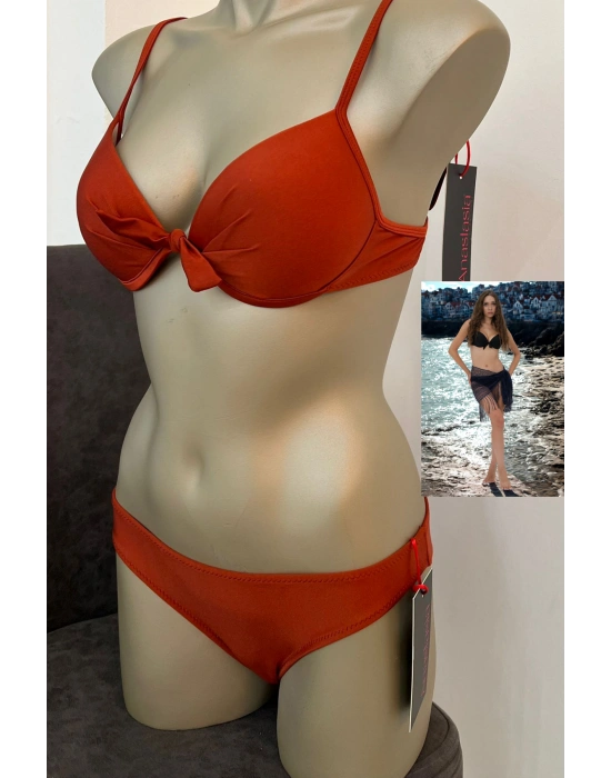 Özel Tasarım Şık Kiremit Rengi Bikini Alt